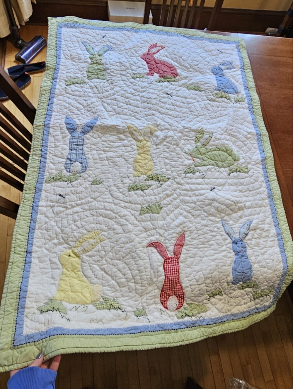 Pottery Barn Kids Bunny Crib Quilt